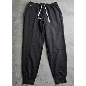FIGS Tansen Jogger Scrub Pants Men Medium Black Technical Collection 1000203 EUC